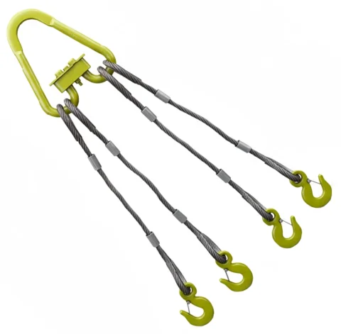 Строп канатный четырехветвевой 4СК-2т 5м (опрессовка)